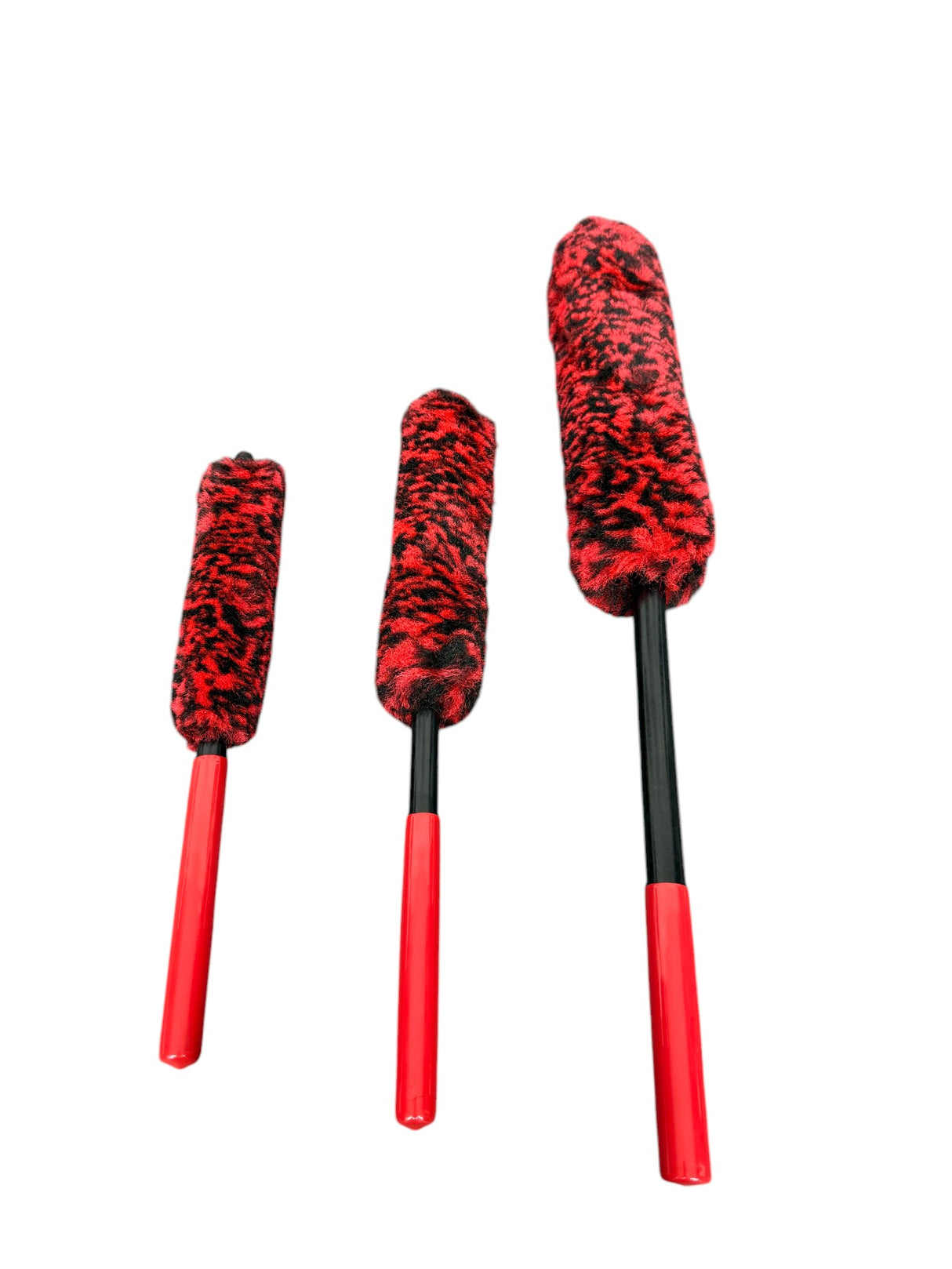 Brosse à Jante Laine Synthétique 3pcs – Nettoyage Doux et Efficace des Roues et Jantes Auto