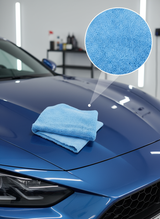 Microfibres Bleues 40×40 – 380GSM Ultra-Douces et Sans Coutures – Nettoyage Polyvalent et Finition Parfaite
