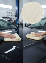 Microfibres Beiges 40×40 – 300GSM Sans Coutures – Nettoyage Polyvalent et Finition Parfaite